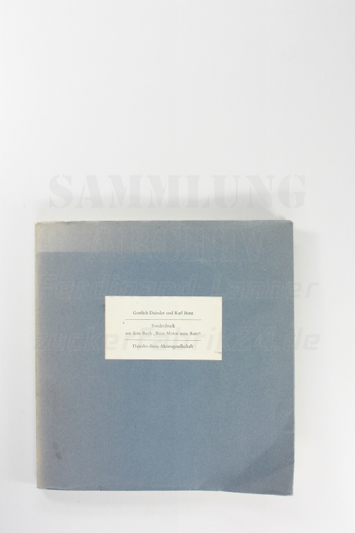 Daimler-Benz - Sonderdruck aus Buch "Vom Motor zum Auto"	