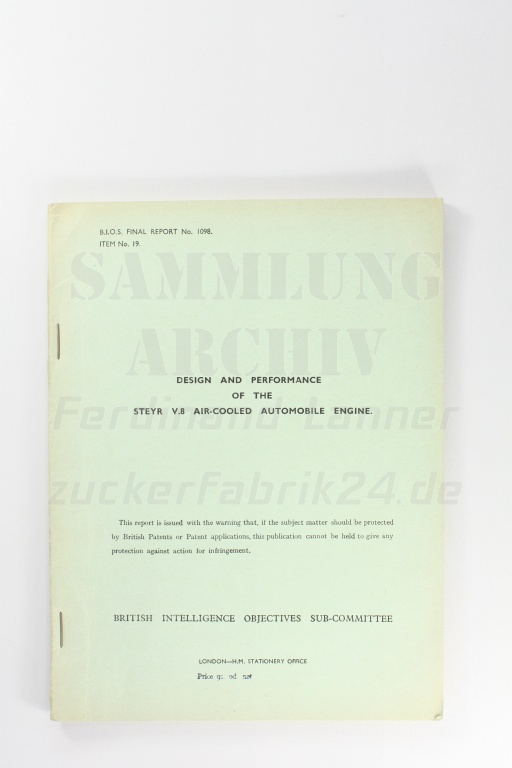 ca. 1945 - von British I.O.S - sehr detailierte Untersuchung Motor, Teile und Funktion bei Standard Motor